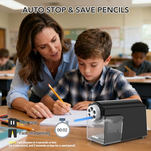 40% Off AFMAT Electric Pencil Sharpener for Classroom - Image 5