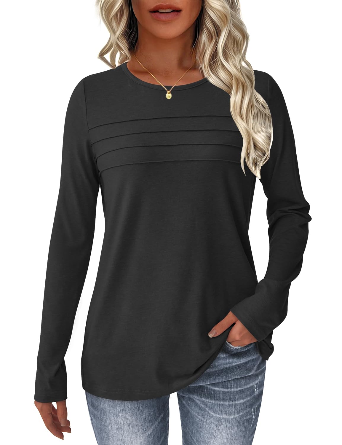 50% Off NORACORA Long Sleeve Tunic Top for Women - Image 1