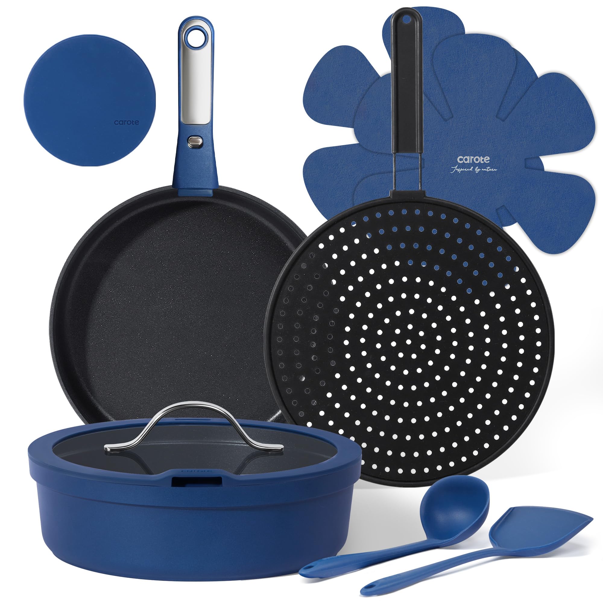 50% Off CAROTE 10-Piece Nonstick Cookware Set - Image 1