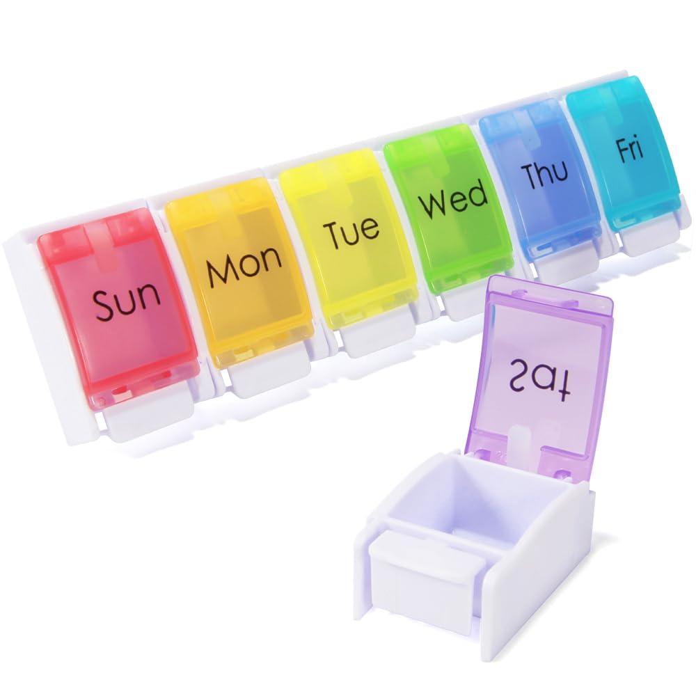7-Day Pill Organizer with Removable Cases & Discount Code