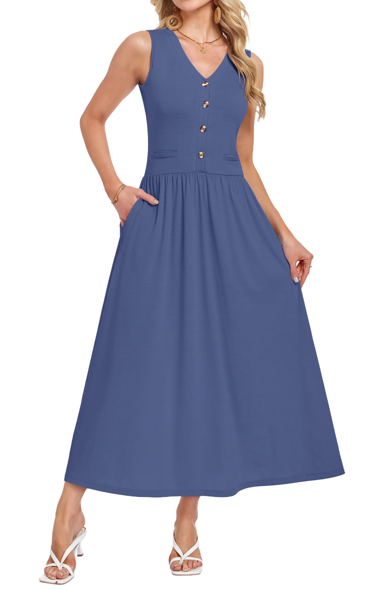 50% Off MOLERANI Women's Flowy Sundress with Pockets - Image 1