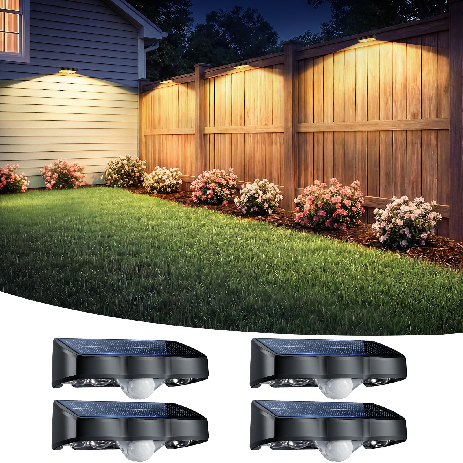 Save 40% with code YDNYTV99 on Solar Fence Lights - Image 1