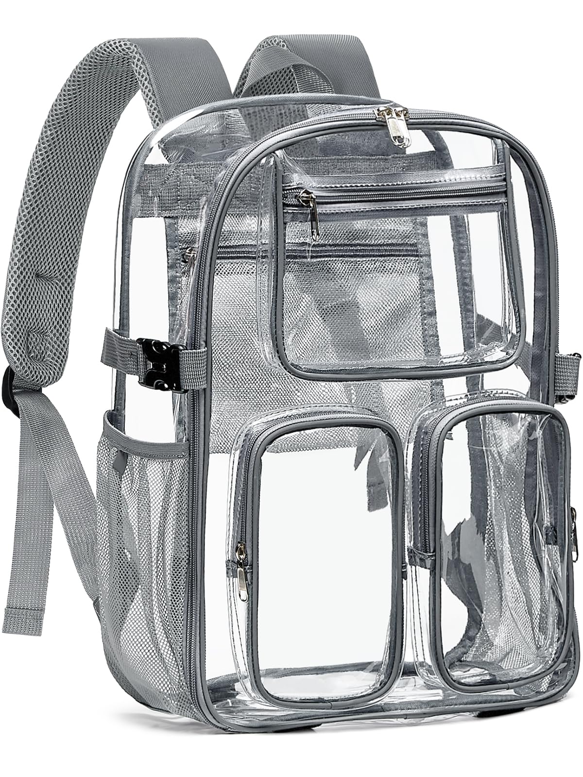 50% Off Clear Backpack with Reflective Strips & TPU Design - Image 1