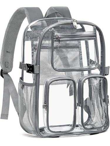 50% Off Clear Backpack with Reflective Strips & TPU Design - Image 2