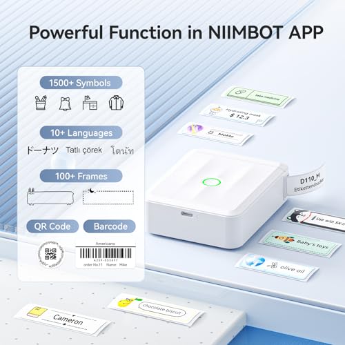 67% Off NIIMBOT D110 Bluetooth Label Maker Plus Code - Image 4