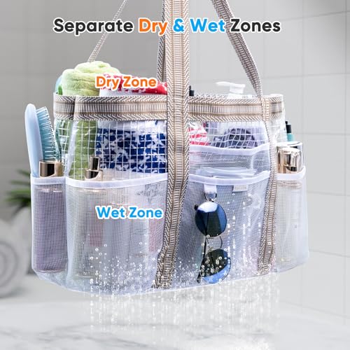 50% Off ELCUPA Large Mesh Shower Caddy for Dorm, Gym, Travel - Image 4
