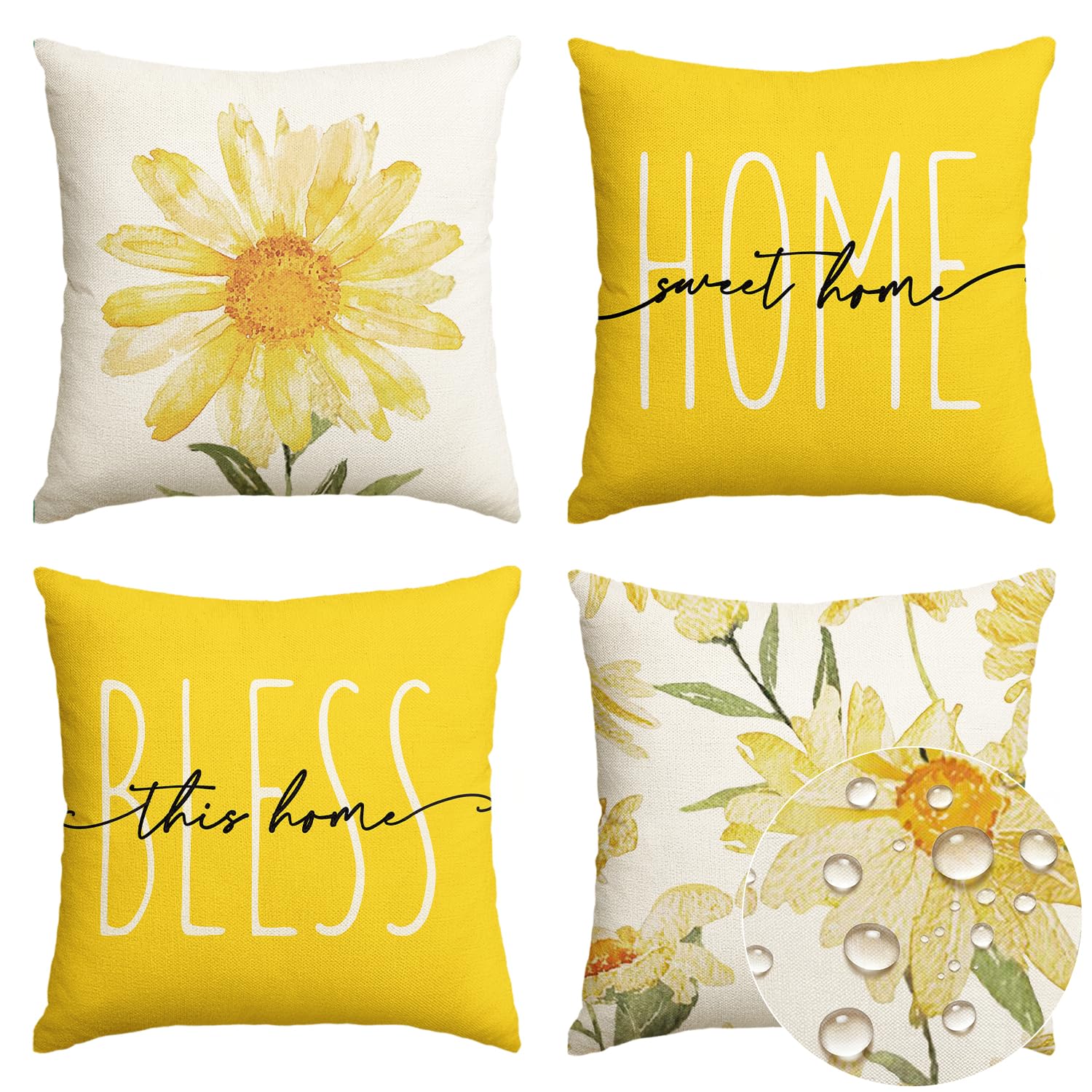 50% Off Spring Flower Waterproof Throw Pillow Covers - Image 1