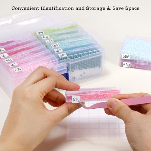 20% Off 12PCS Diamond Art Storage Trays with Lids - Image 5