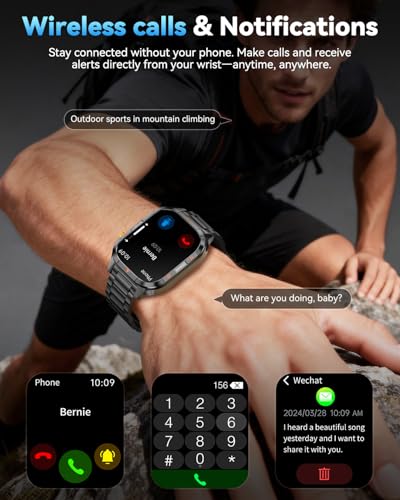 80% Off Smart Watch for Men with 1000mAh Battery & Flashlight - Image 4