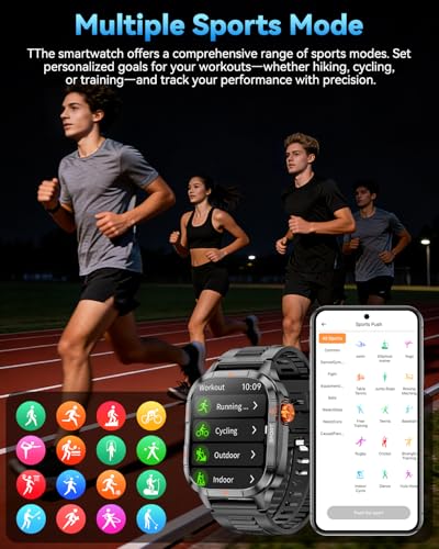 80% Off Smart Watch for Men with 1000mAh Battery & Flashlight - Image 5