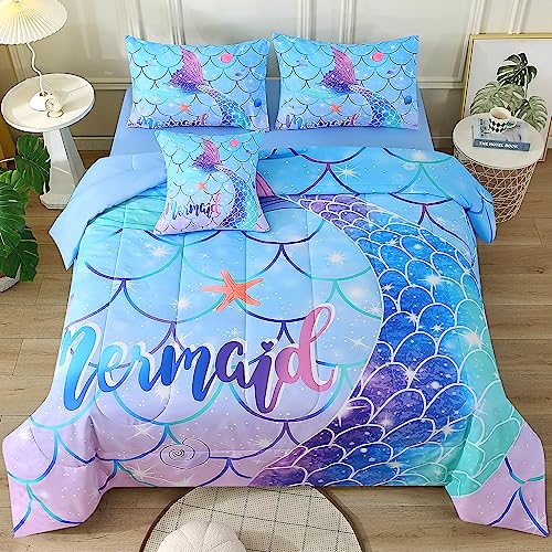 50% Off JQinHome Mermaid Comforter Set Twin Size - Image 4