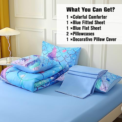 50% Off JQinHome Mermaid Comforter Set Twin Size - Image 7