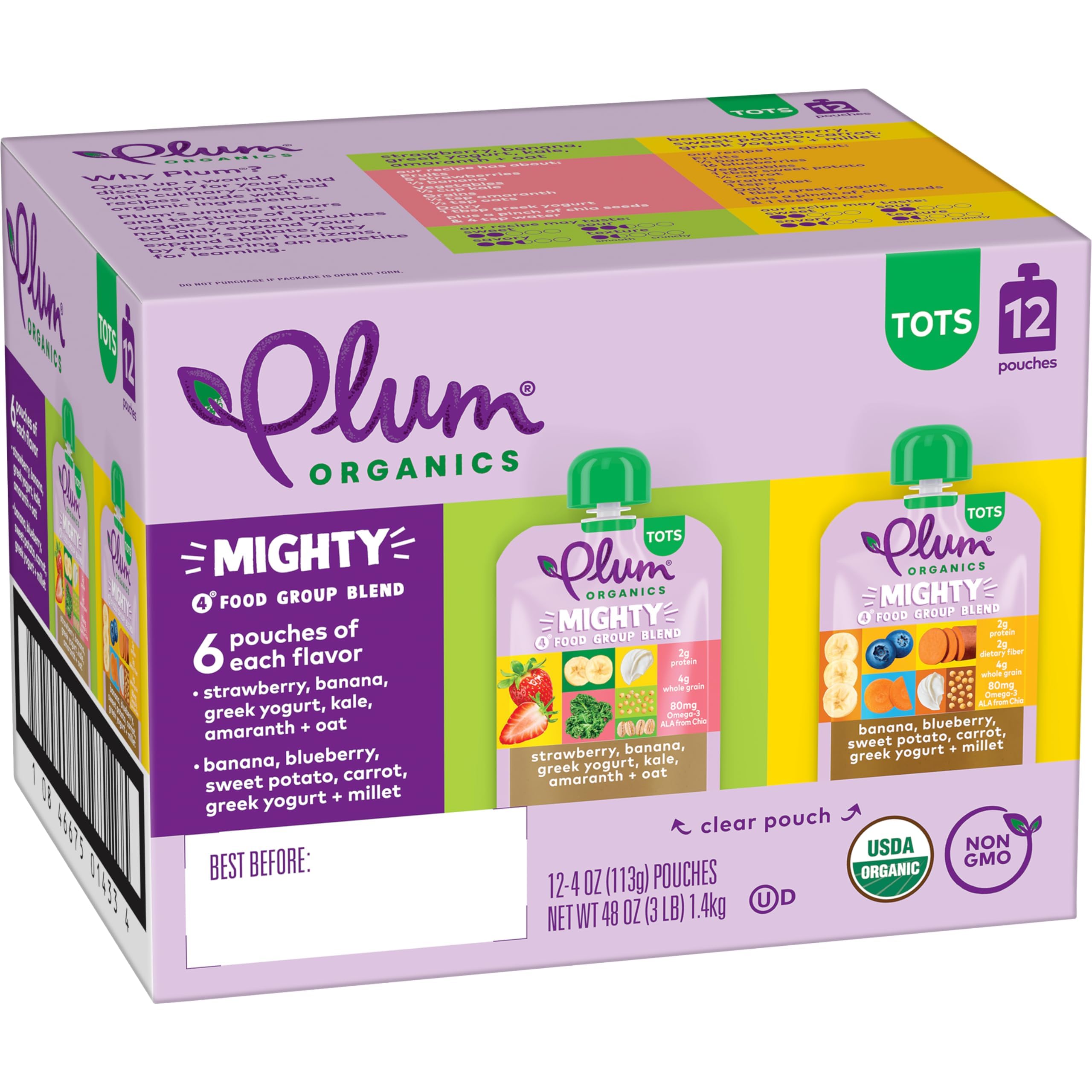 25% Off Plum Organics Organic Baby Food Variety Pack