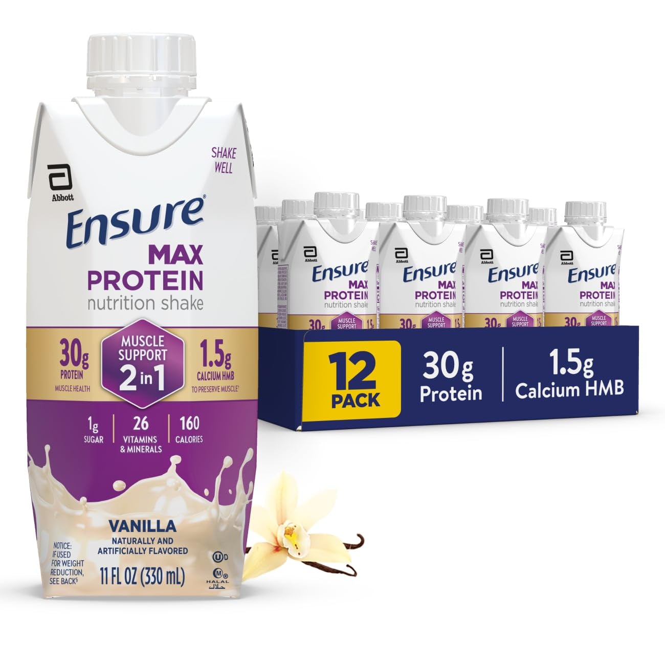 Save 5% on Ensure Max Protein Shake Vanilla 12 Pack