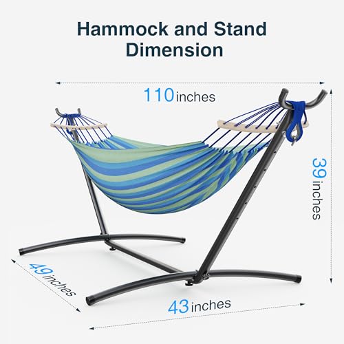 41% Off ANAGOO Double Hammock with Stand, 500LB Capacity - Image 8