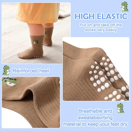 50% Off 6 Pairs Baby Non-Slip Grip Socks for Toddlers - Image 6