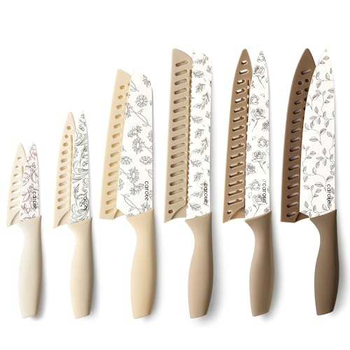 40% Off CAROTE 12PCS Knife Set with Nonstick Coating - Image 2