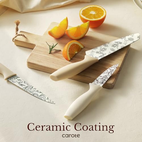 40% Off CAROTE 12PCS Knife Set with Nonstick Coating - Image 6