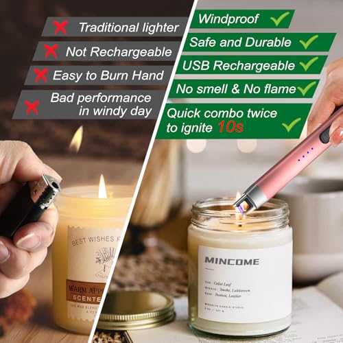 30% Off MINCOME Electric Candle Lighter with Safety Lock - Image 4