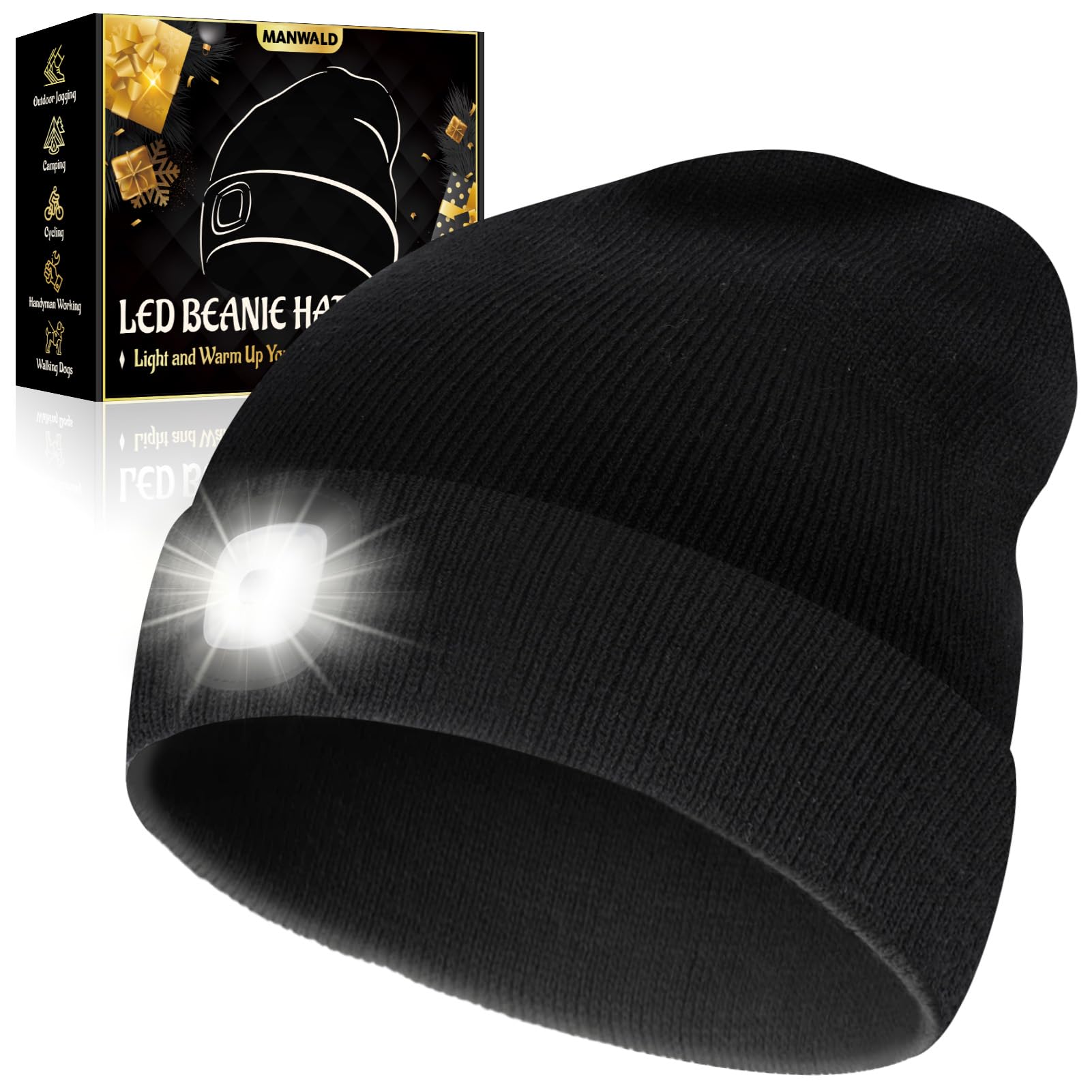 50% Off MANWALD LED Beanie Hat with Light USB - Image 1