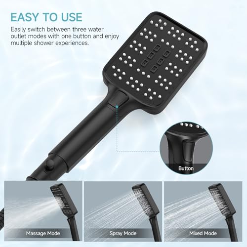 50% Off SR SUN RISE Rain Shower Head with Handheld Combo - Image 6