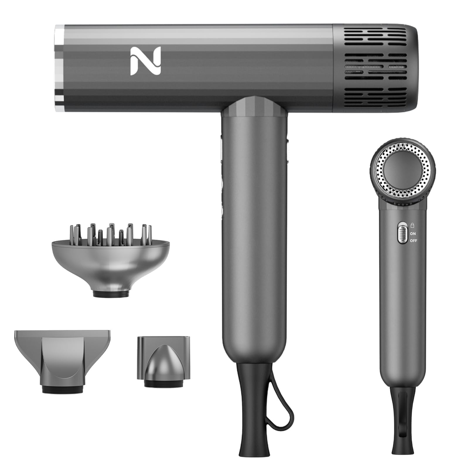 75% Off Natrial Ionic Hair Dryer with Diffuser - Image 1