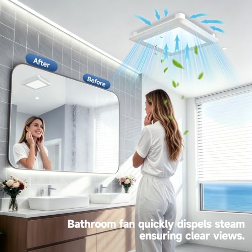 40% Off AHAWILL Ultra Quiet Bathroom Exhaust Fan with Light - Image 7
