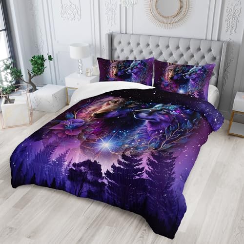50% Off Wolf Bedding Set – King Size Comforter - Image 3