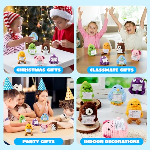 31% Off JOYIN 6 Pcs Crochet Positive Animals with Messages - Image 5