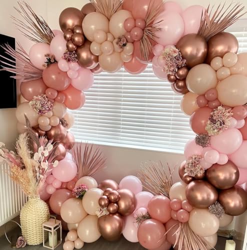 23% Off Rose Gold Balloon Arch Kit – 164 Pcs Party Decor - Image 5