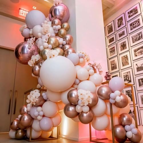 23% Off Rose Gold Balloon Arch Kit – 164 Pcs Party Decor - Image 6