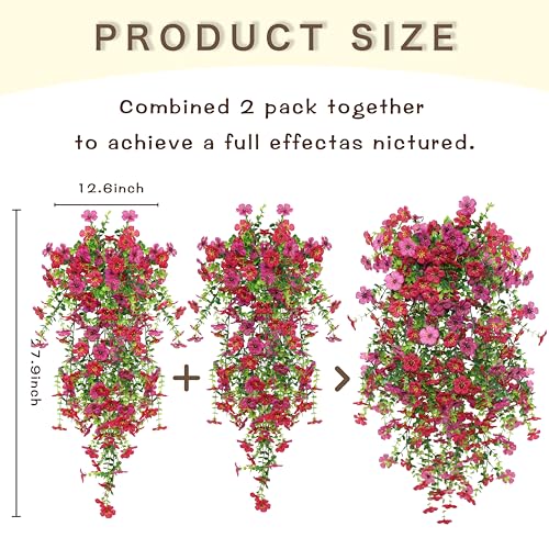 50% Off Senjie Artificial Hanging Flowers for Spring Decor - Image 3