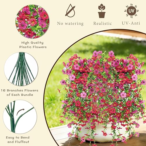 50% Off Senjie Artificial Hanging Flowers for Spring Decor - Image 5