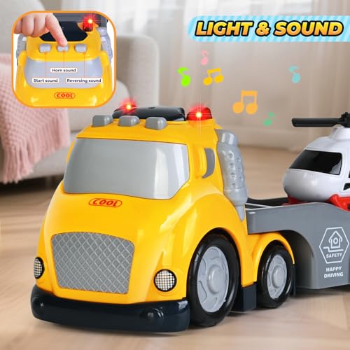 50% Off 5-in-1 Toddler Construction Truck Toy with Lights & Sounds - Image 4