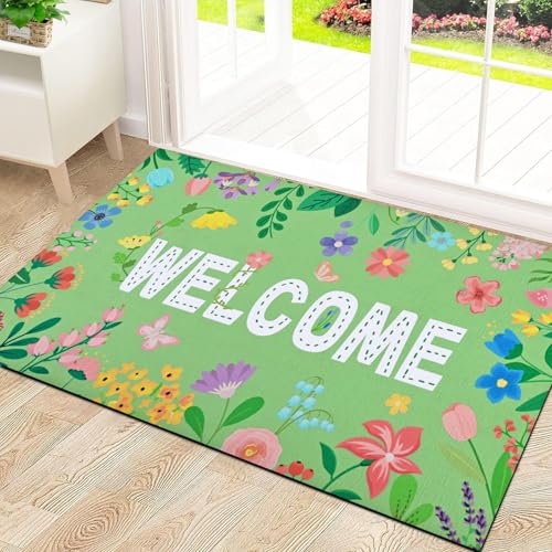 49% Off Likiyol Floral Door Mat - Welcome Spring! - Image 2