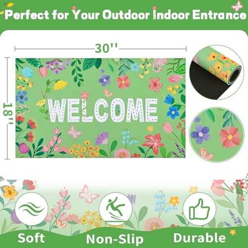 49% Off Likiyol Floral Door Mat - Welcome Spring! - Image 3