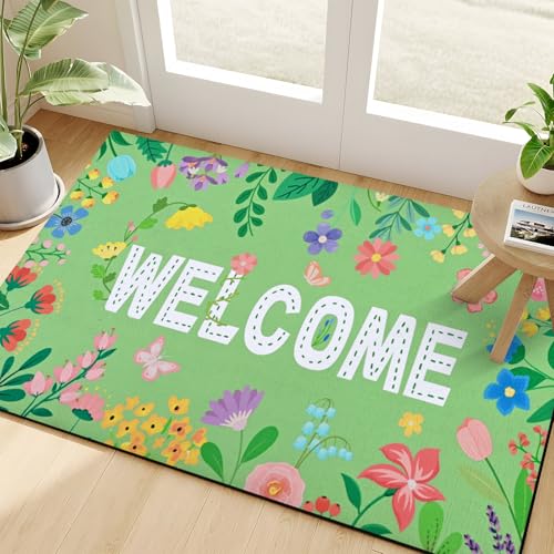 49% Off Likiyol Floral Door Mat - Welcome Spring! - Image 4