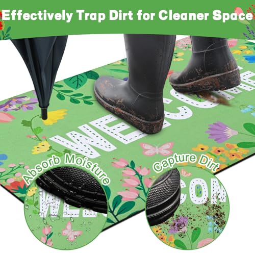 49% Off Likiyol Floral Door Mat - Welcome Spring! - Image 6