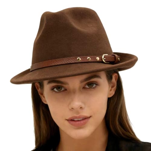 Up to 41% Off Wotfim Suede Fedora Hats for Men Women - Image 4