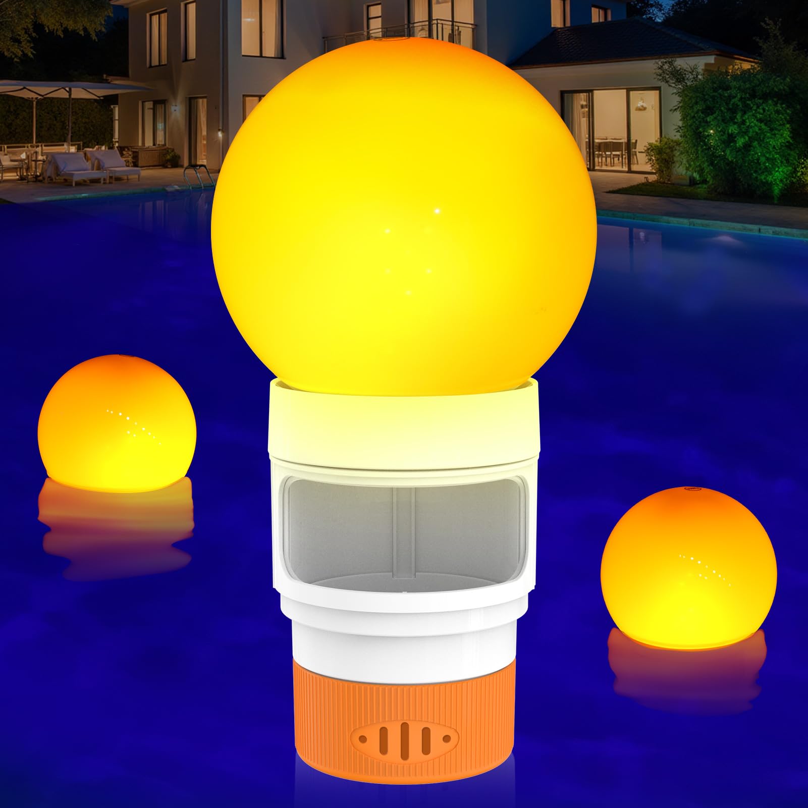 15% Off Solar Pool Chlorine Floater with Glowing Light