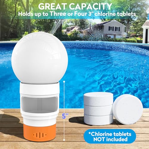 15% Off Solar Pool Chlorine Floater with Glowing Light - Image 3