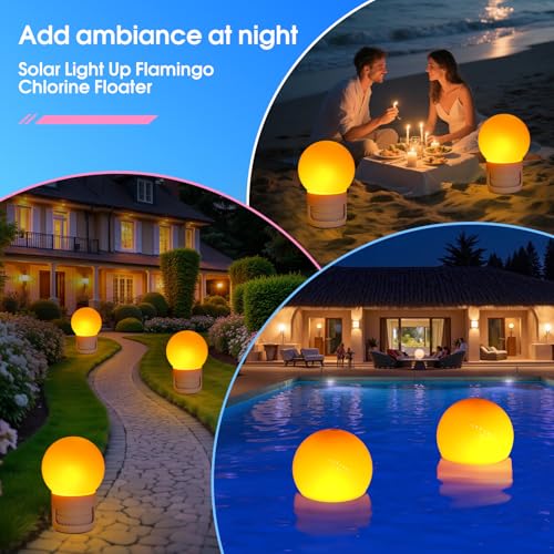 15% Off Solar Pool Chlorine Floater with Glowing Light - Image 8