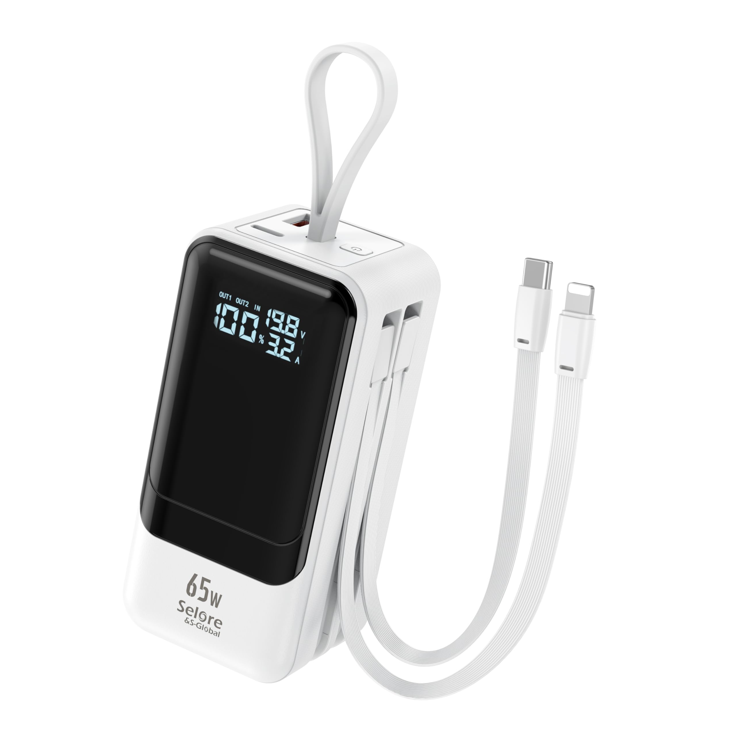 29% Off 65W Fast Charging Power Bank 18400mAh with LCD Display