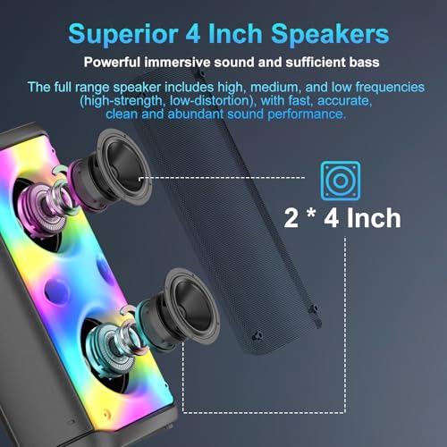 40% Off TAMPROAD 80W Portable Bluetooth Party Speaker - Image 3