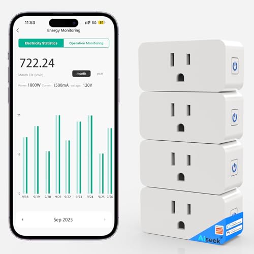 40% Off AiSeek Smart Plug 4-Pack with Energy Monitoring - Image 2