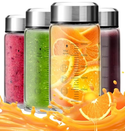 50% Off FANS-ONE 12oz Glass Juice Bottles 4-Pack - Image 2