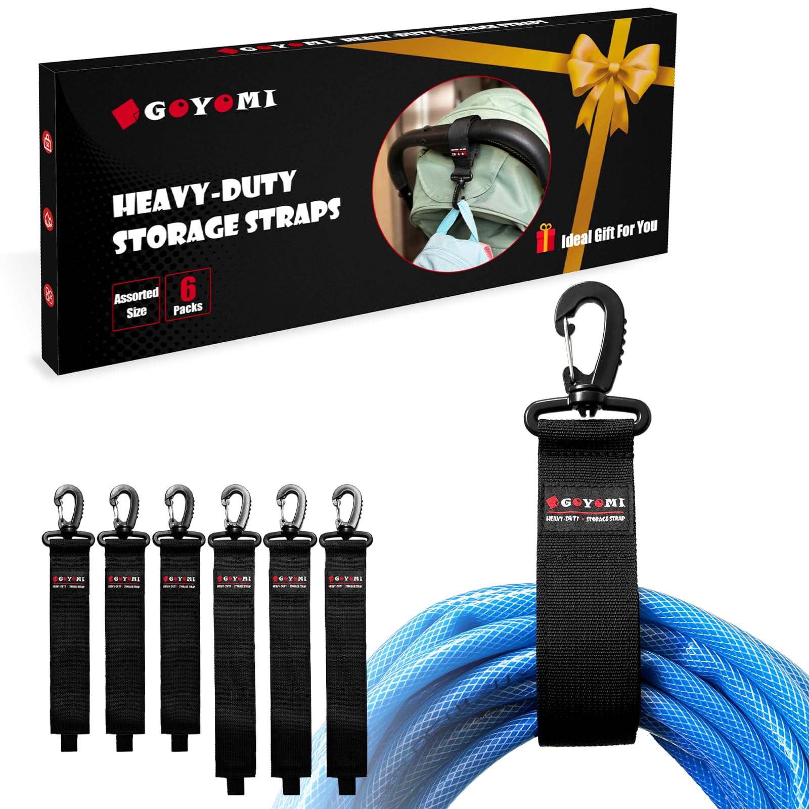 6 Pcs Cord Holder Organizer - Tidy Extension Cords & Hoses Easily