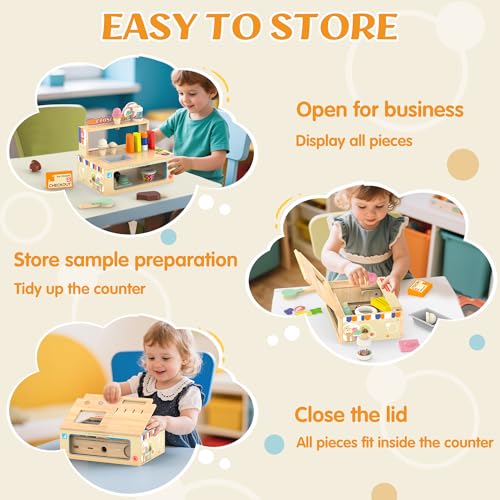 50% OFF Wooden Ice Cream Toy Set for Toddlers - Code 272T8OIS - Image 4