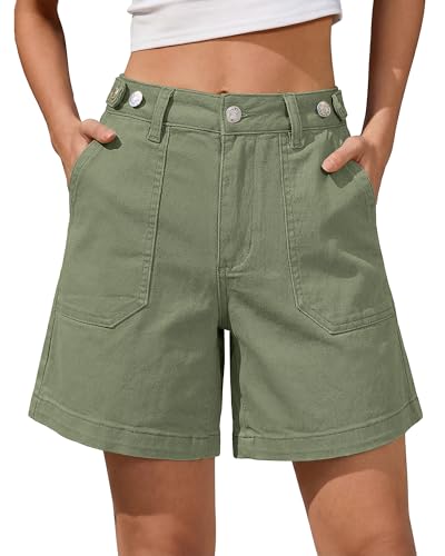 35% Off luvamia High Waisted Jean Shorts for Women - Image 2