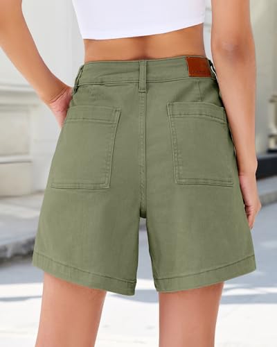 35% Off luvamia High Waisted Jean Shorts for Women - Image 4